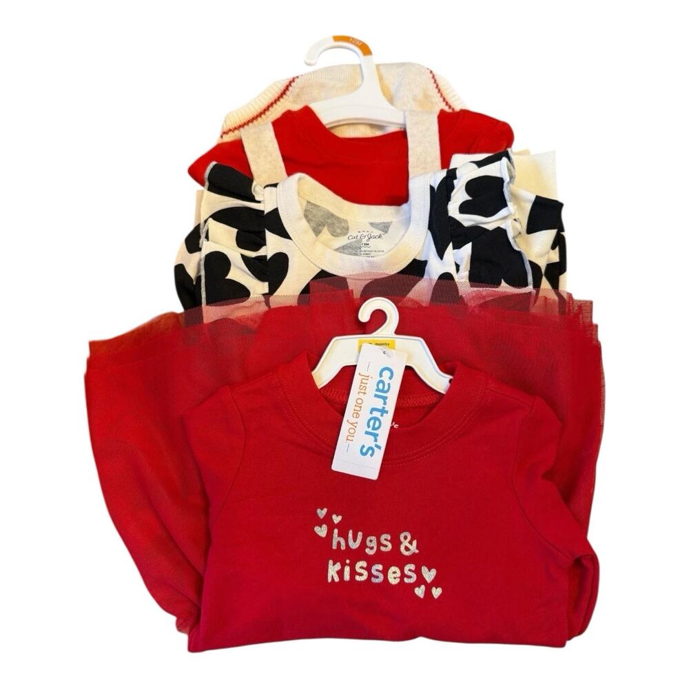 Cat And Jack & Carter’s Lot Baby Girl 12 Months NEW - 3 Items!